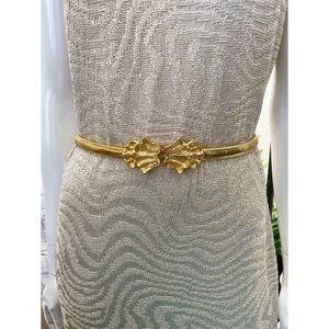 Vintage 1972 Mimi di N Gold Stretchable Belt